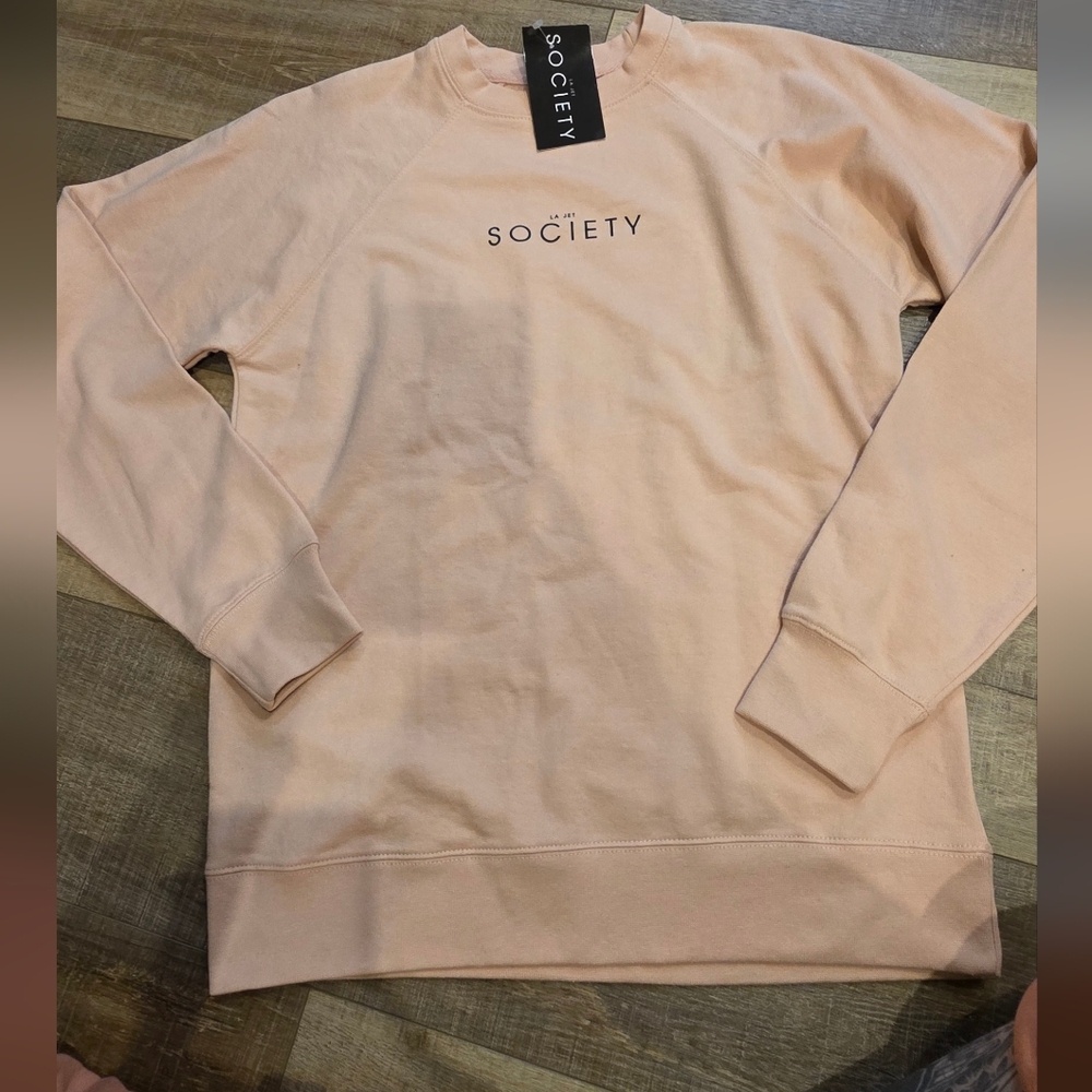 Society Women's Sweater in Light Pink